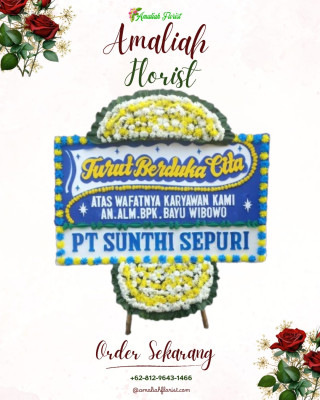 Papan Bunga Duka di Linggo Sari Baganti