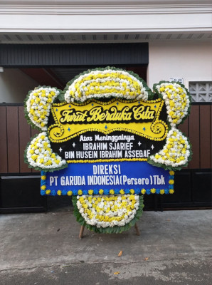 Papan Bunga Duka di Linggo Sari Baganti