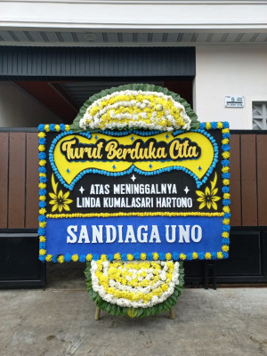 Papan Bunga Duka di Linggo Sari Baganti